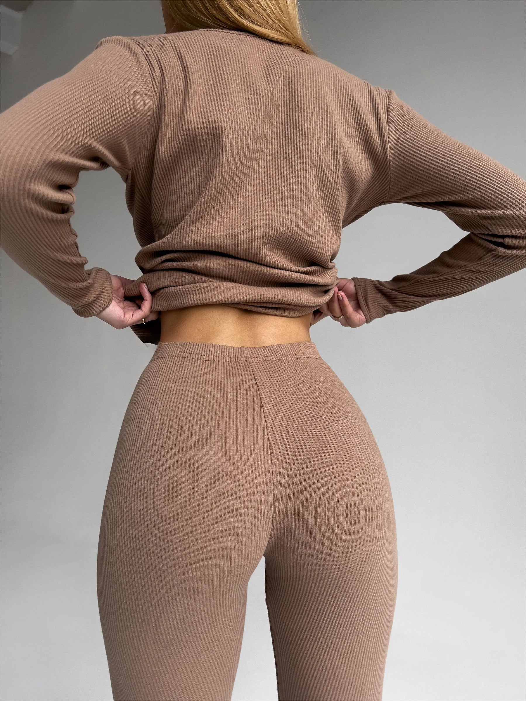 EASE 2 Piece Loungewear Set - Beige