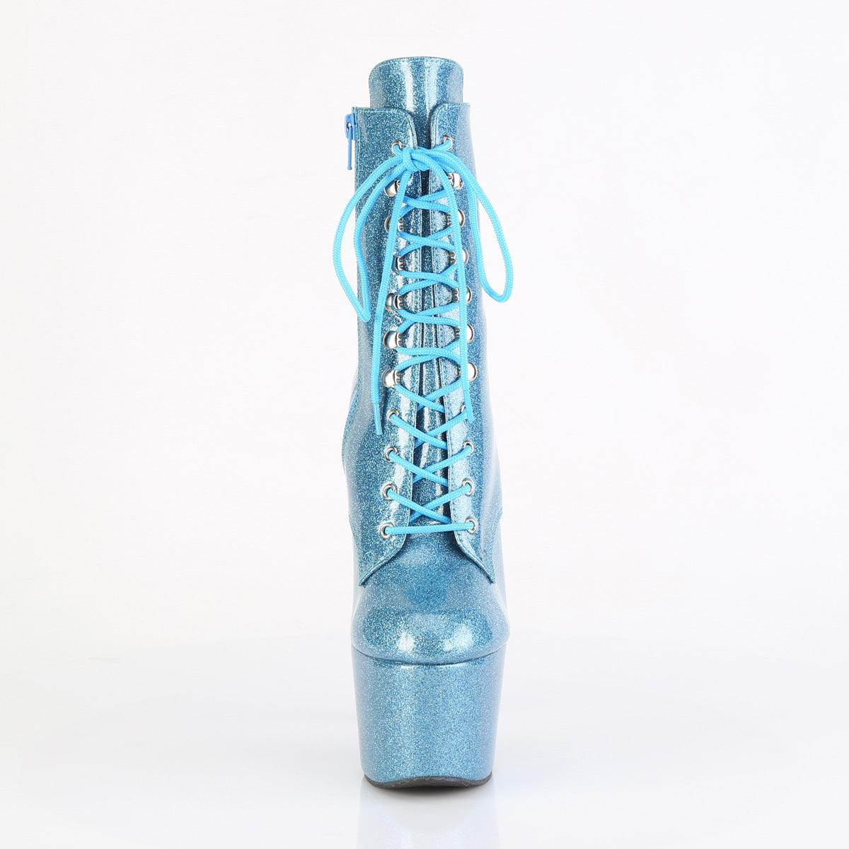 ADORE-1020GP Baby Blue Glitter Calf High Boots Multi view 5