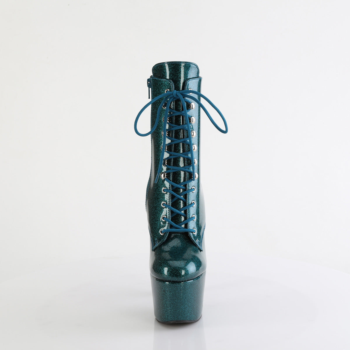 ADORE-1020GP Teal Glitter Calf High Boots Multi view 5