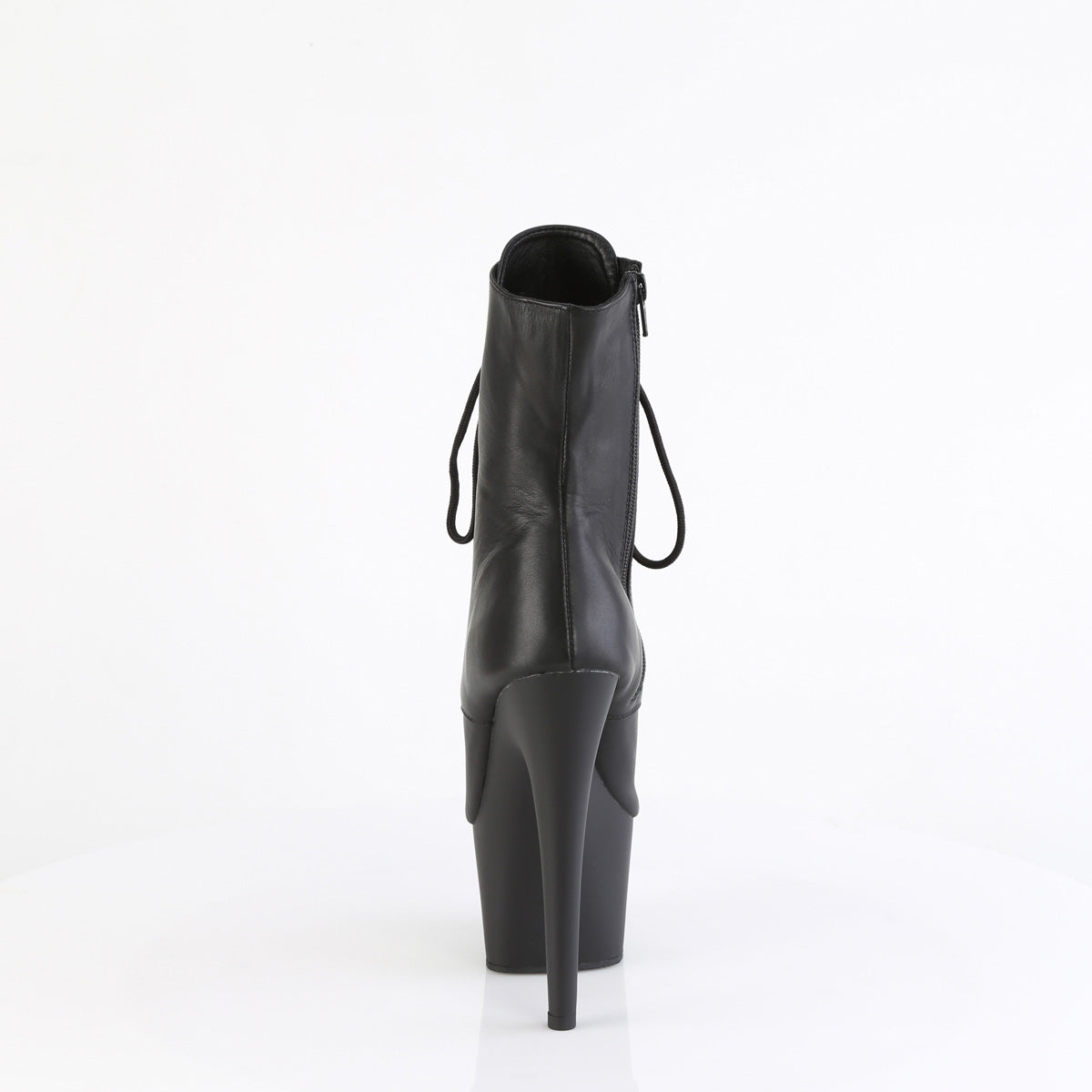 ADORE-1021 Black Leather Calf High Peep Toe Boots Multi view 3