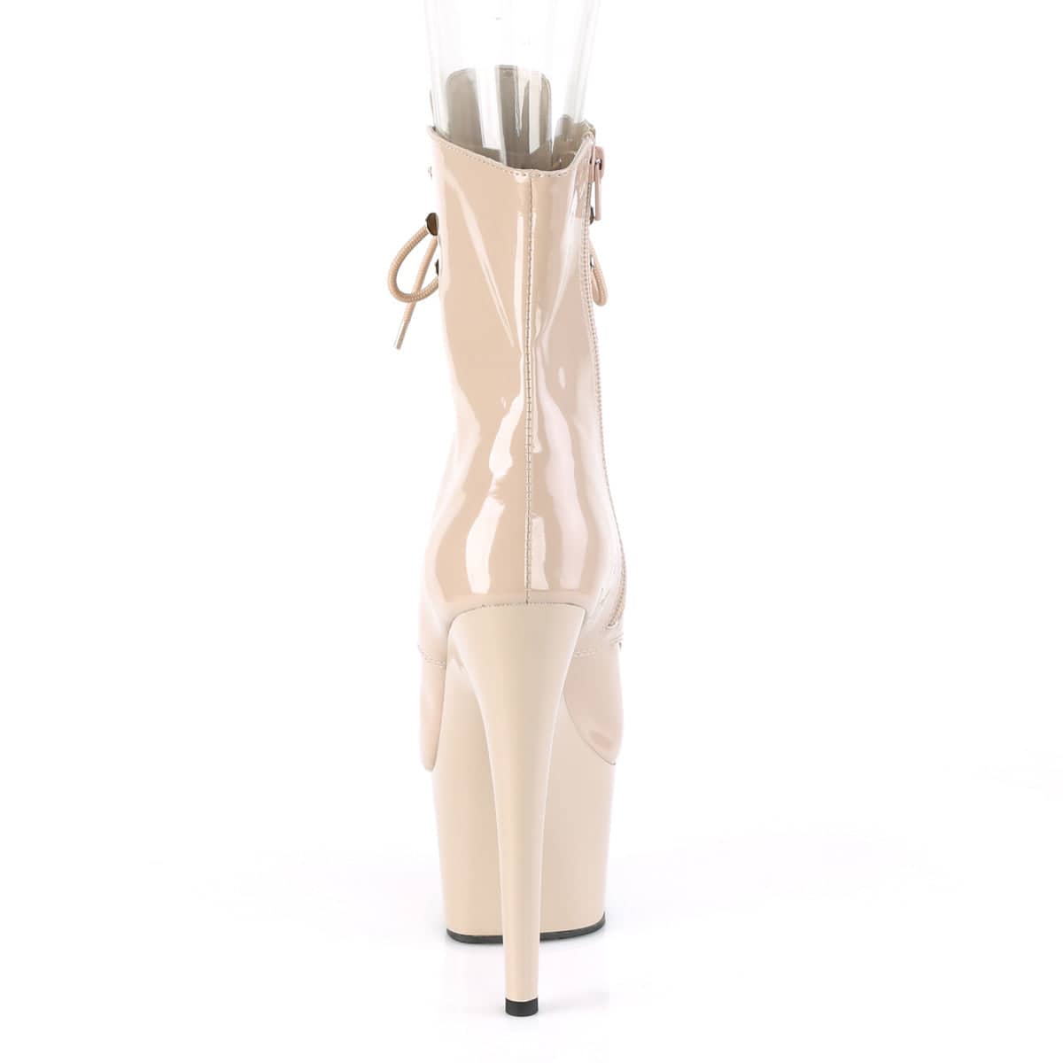 ADORE-1021 Nude Patent Calf High Peep Toe Boots