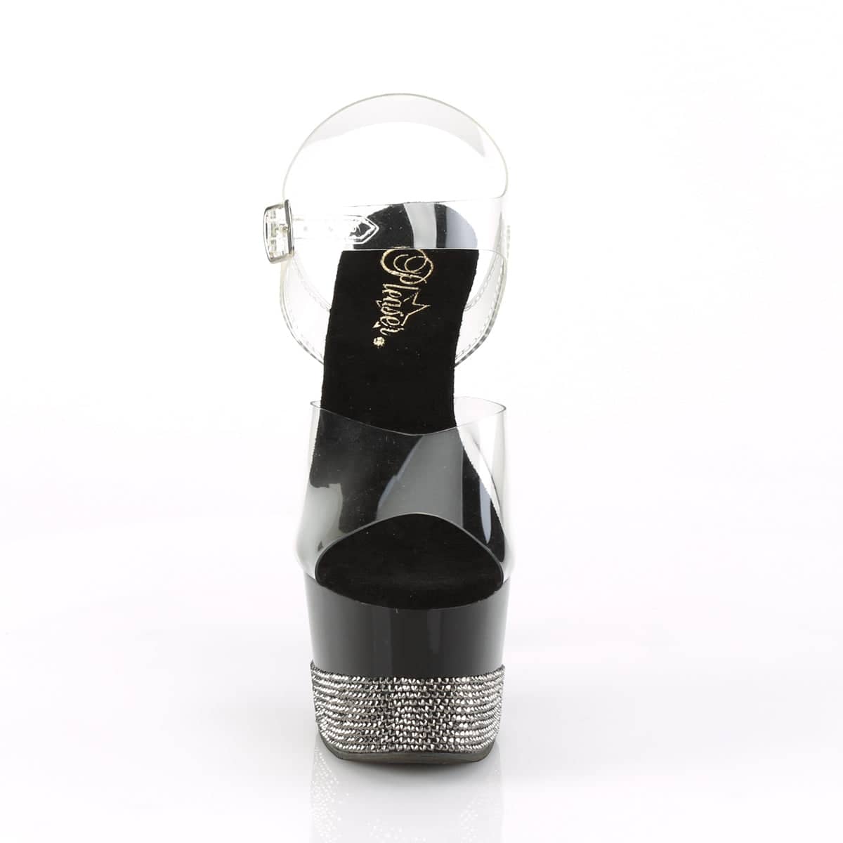 ADORE-708-3 Black Ankle Peep Toe High Heel