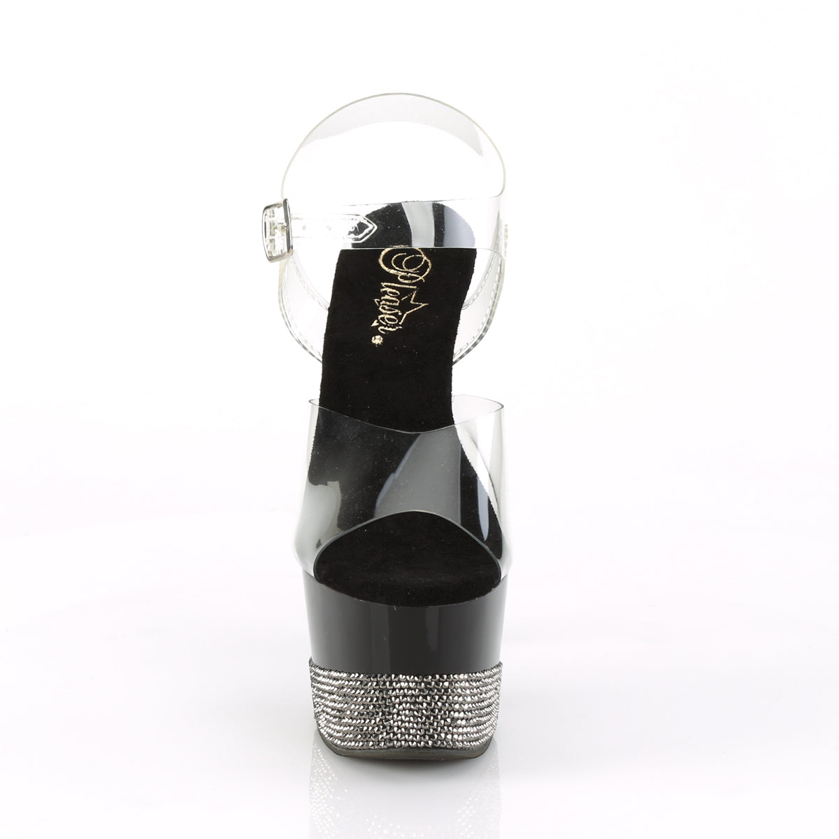 ADORE-708-3 Black Ankle Peep Toe High Heel Multi view 5