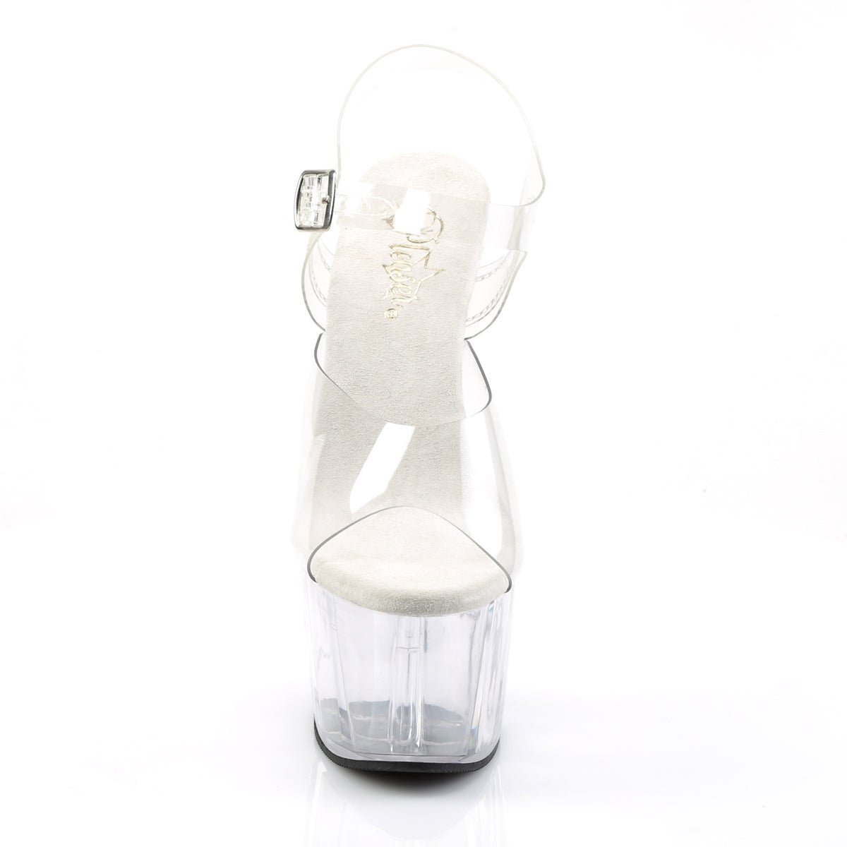 ADORE-708 Clear Ankle Peep Toe High Heel Multi view 5