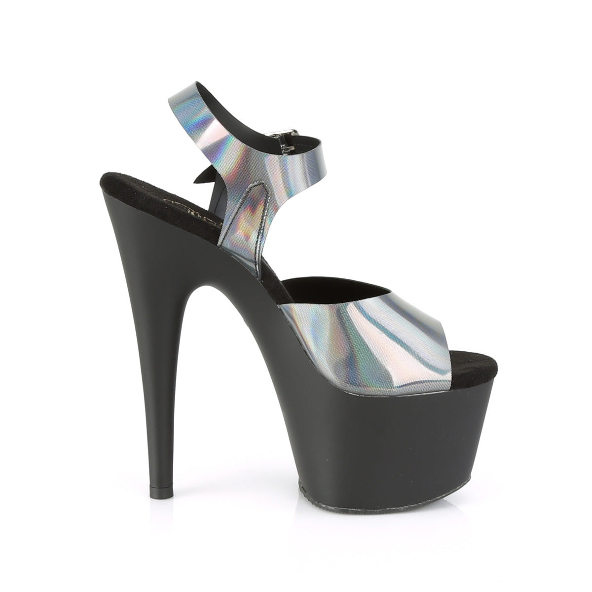 ADORE-708N-DT Black & Multi Colour Ankle Peep Toe High Heel Black & Multi Colour Multi view 2