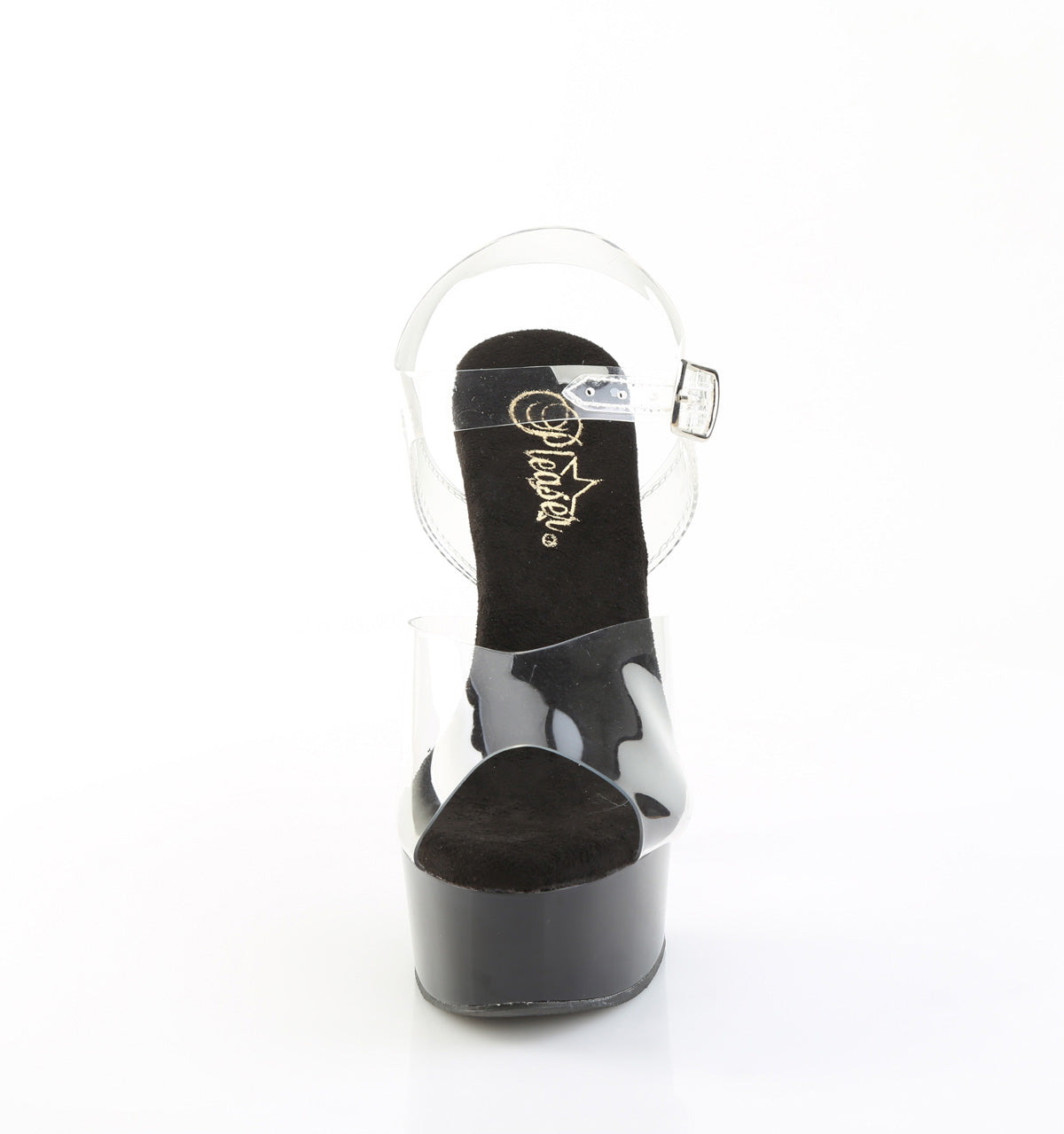 CAPTIVA-608 Clear Peep Toe High Heel Black Multi view 5