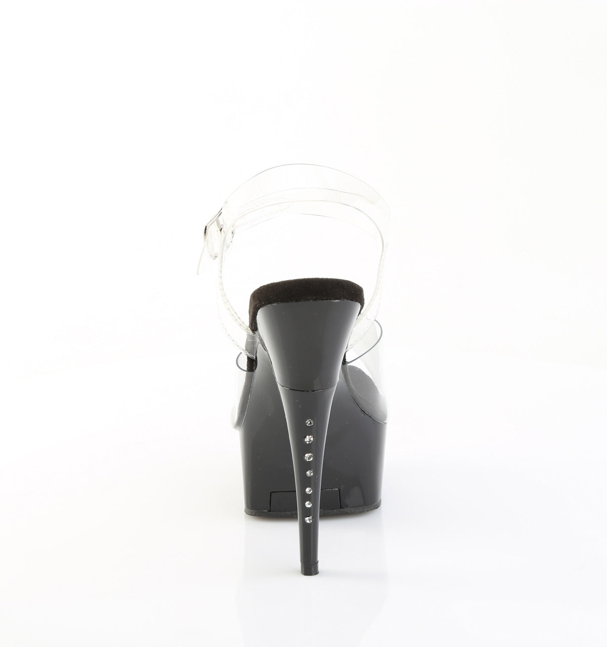CAPTIVA-608 Clear Peep Toe High Heel Black Multi view 3