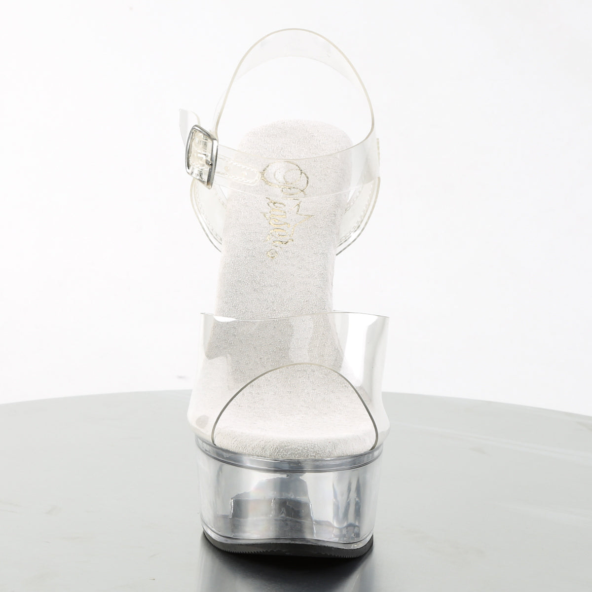 CAPTIVA-608 Clear Peep Toe High Heel Clear Multi view 5