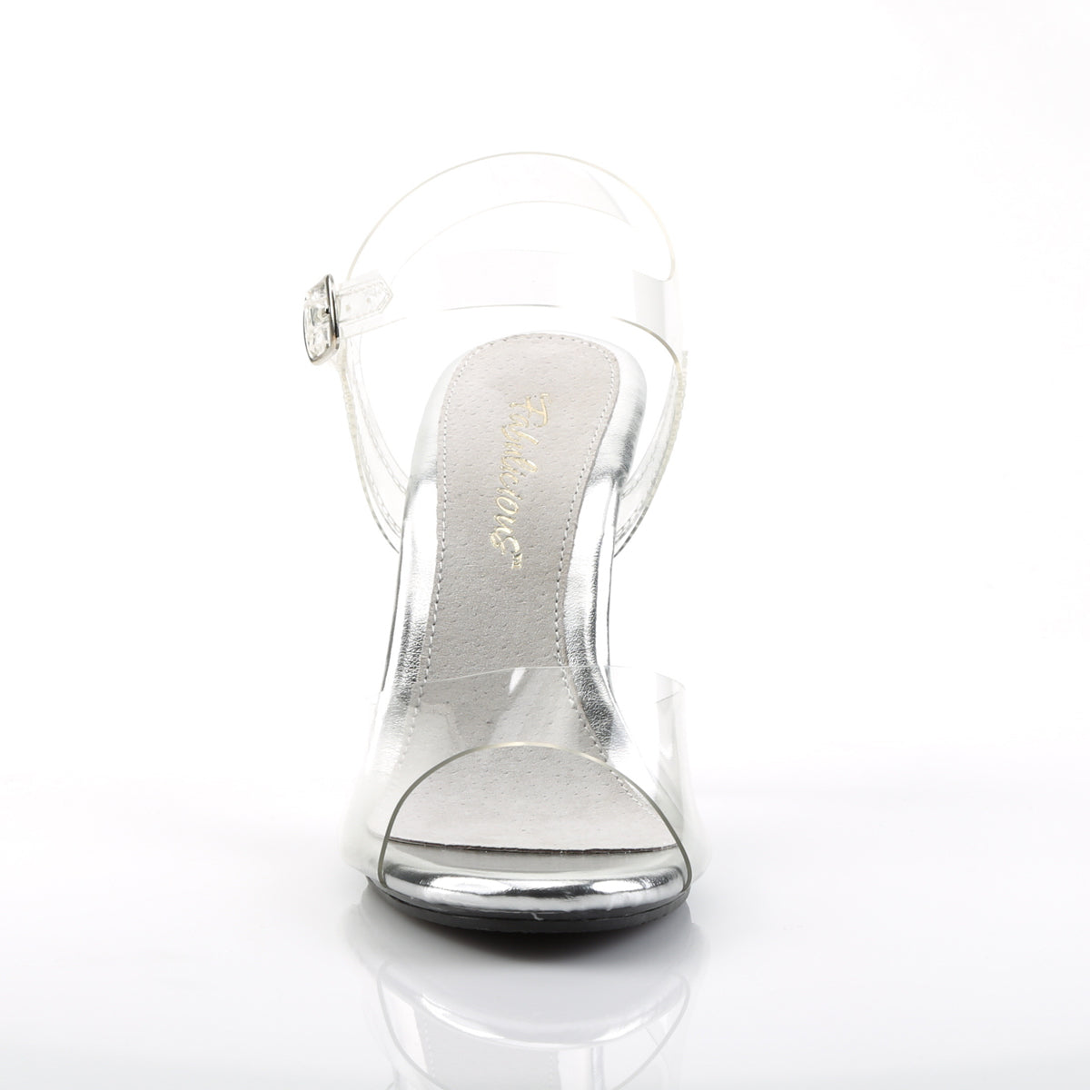 CARESS-408 Clear Peep Toe High Heel Clear Multi view 5