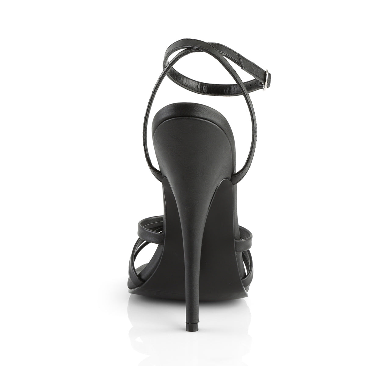 DOMINA-108 Black Ankle High Heel Multi view 3