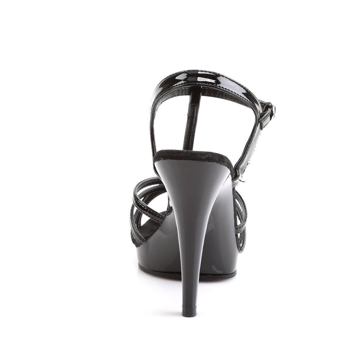 FLAIR-420 Black Patent Strappy Sandal Black Multi view 3