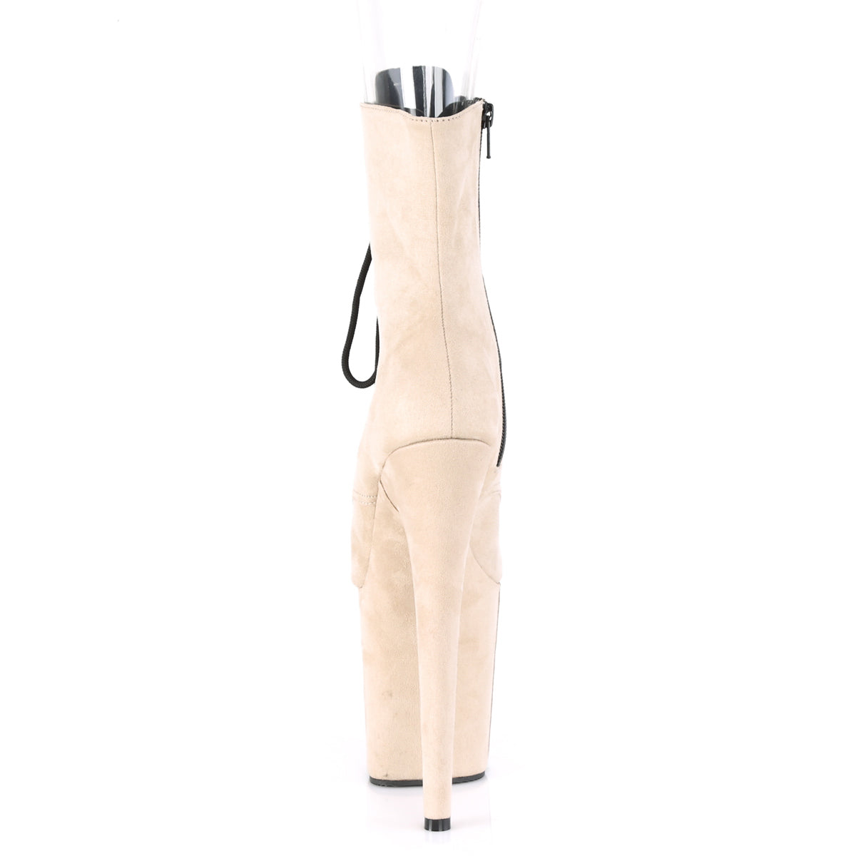FLAMINGO-1021FS Calf High Peep Toe Boots Nude Multi view 3