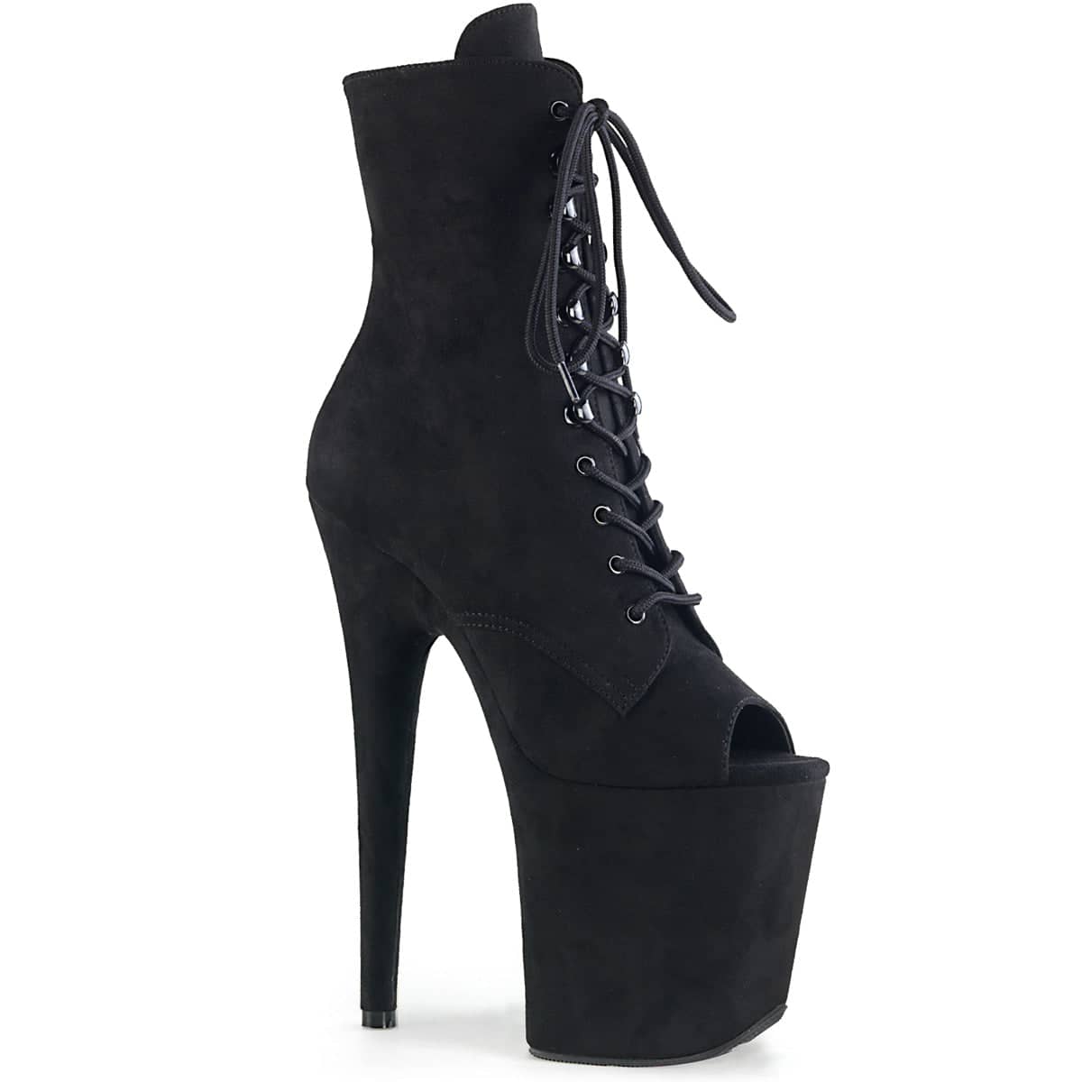 FLAMINGO-1021FS Calf High Peep Toe Boots