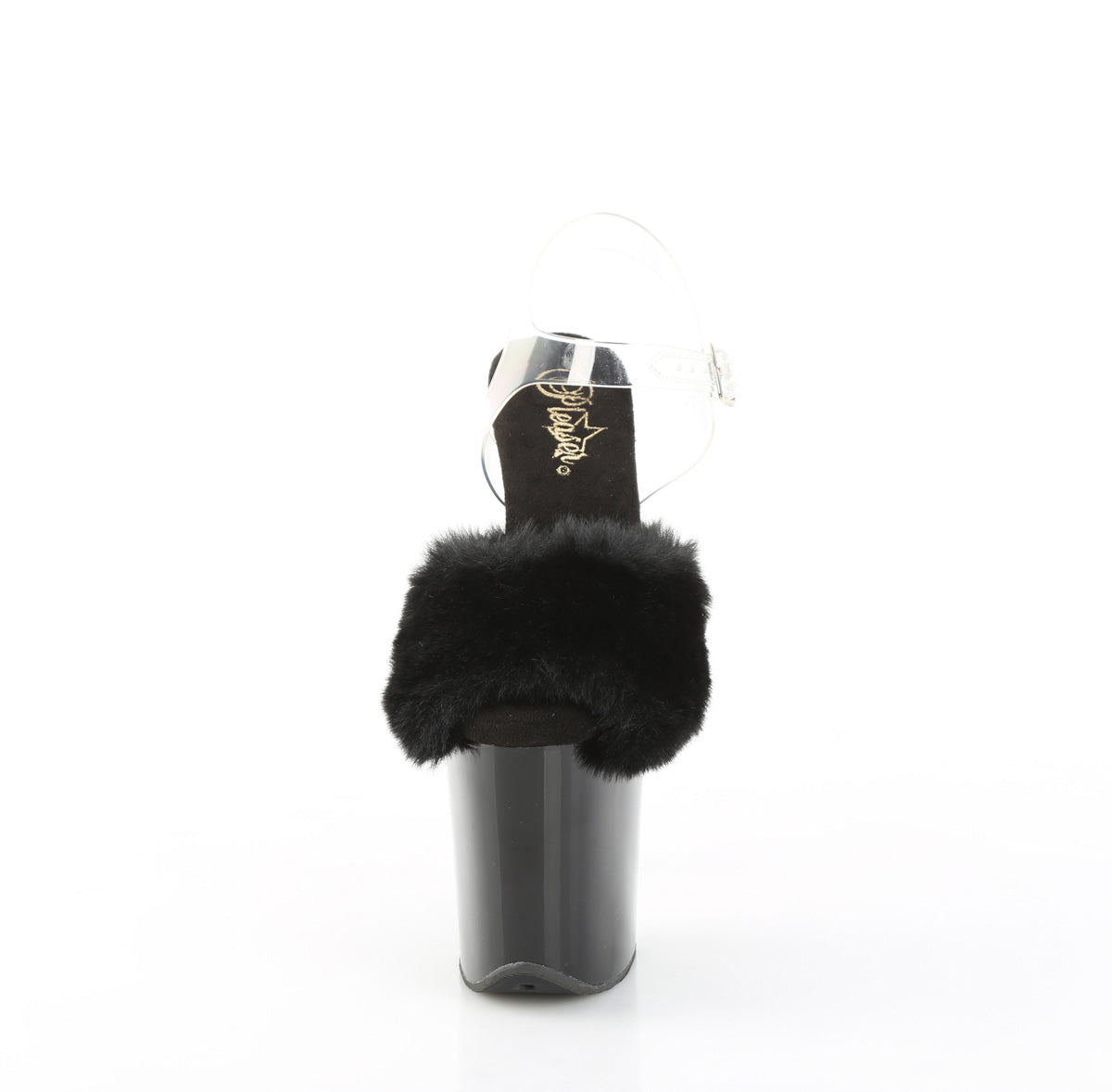 FLAMINGO-808FUR Fur Platform Sandals Black Multi view 5