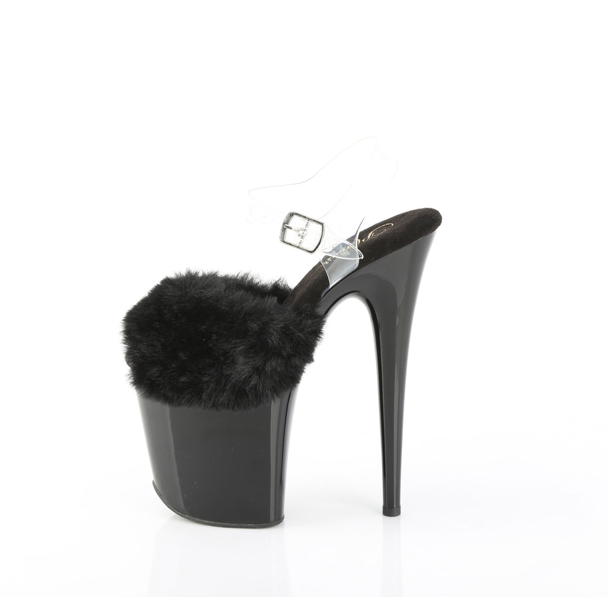 FLAMINGO-808FUR Fur Platform Sandals Black Multi view 4