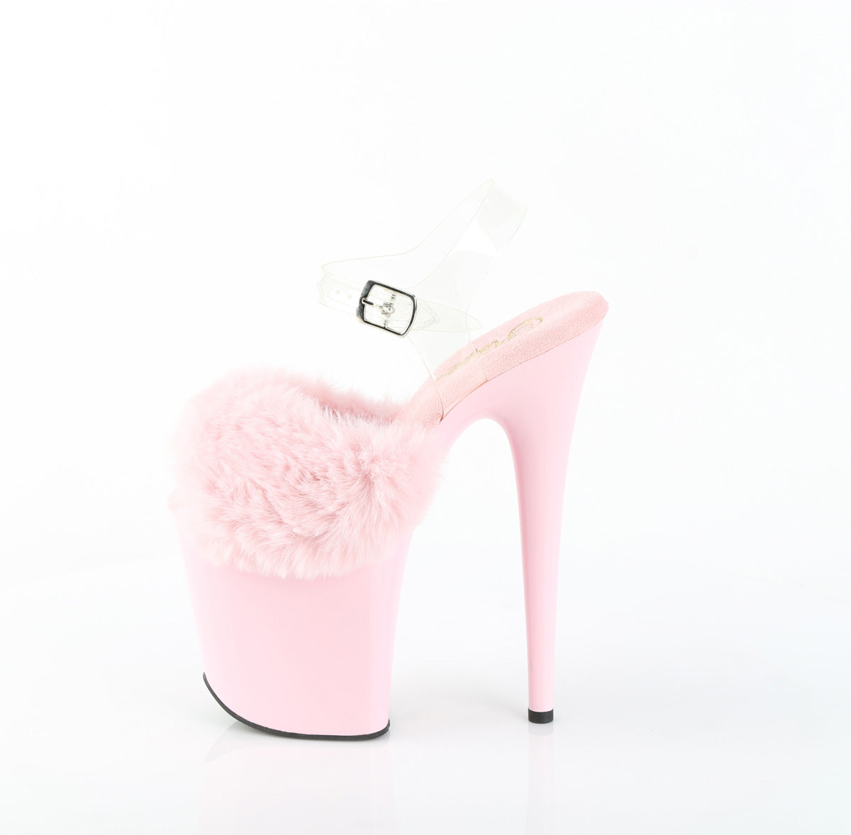FLAMINGO-808FUR Fur Platform Sandals Pink Multi view 4