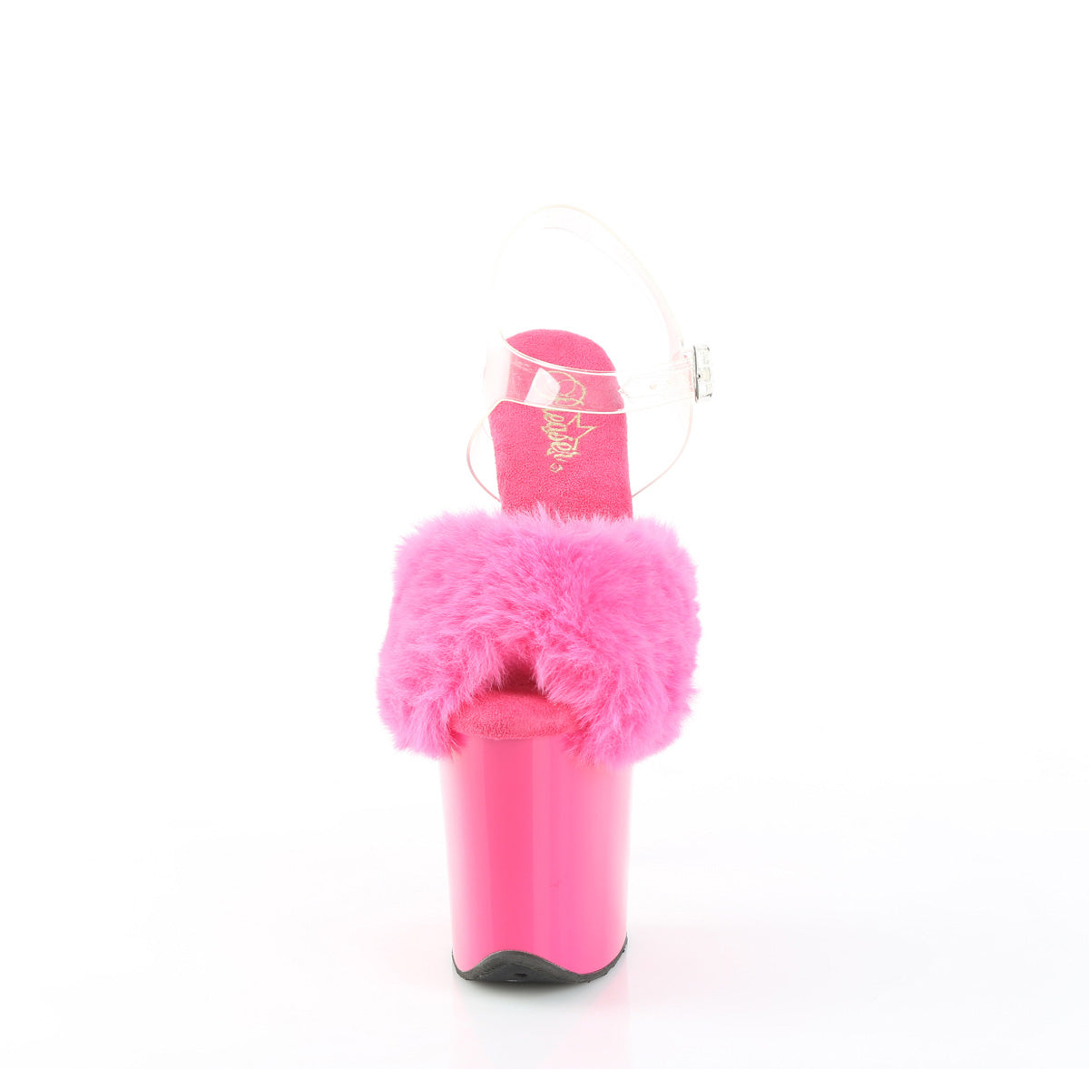 FLAMINGO-808FUR Fur Platform Sandals Pink Multi view 5