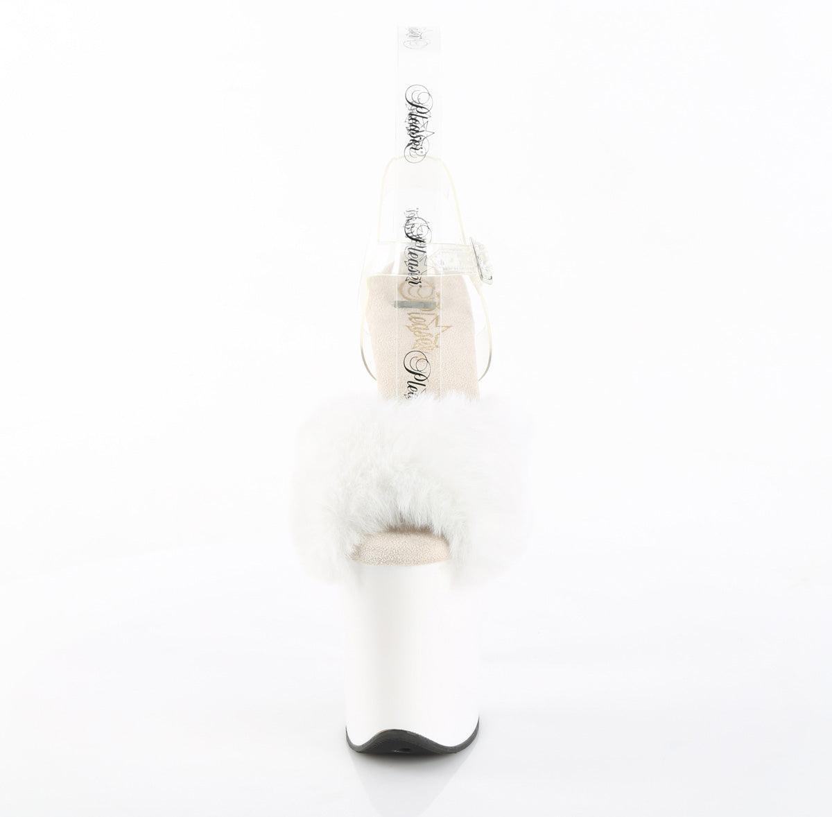 FLAMINGO-808FUR Fur Platform Sandals White Multi view 5