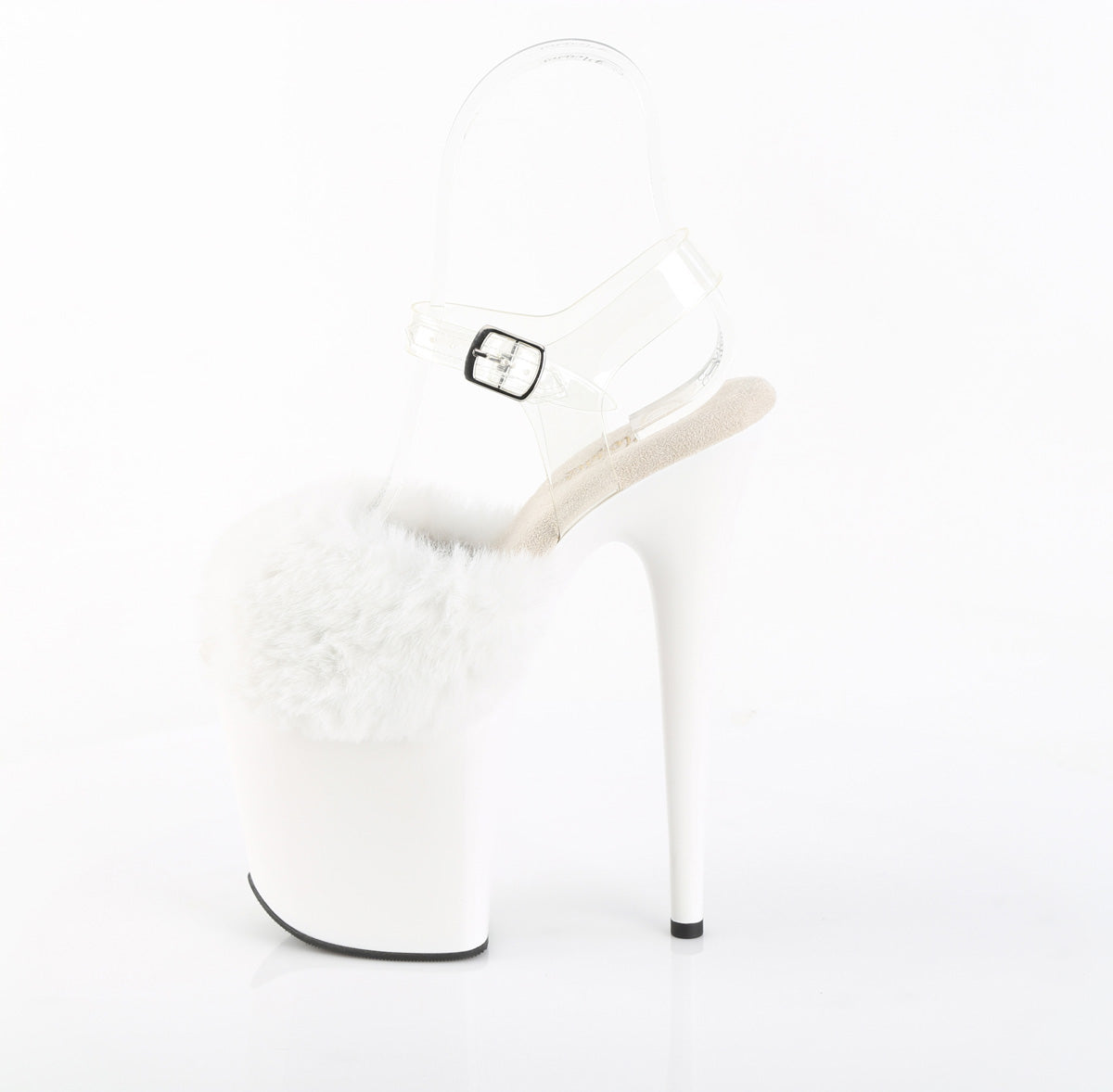 FLAMINGO-808FUR Fur Platform Sandals White Multi view 4