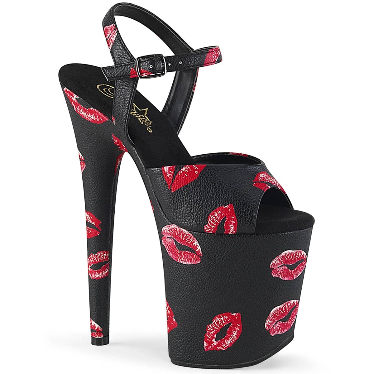 FLAMINGO-809KISSES Ankle Peep Toe High Heel