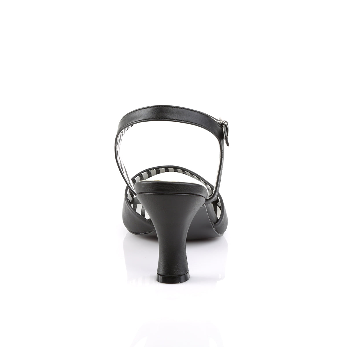 JENNA-09 Black Ankle Court Heel Black Multi view 3