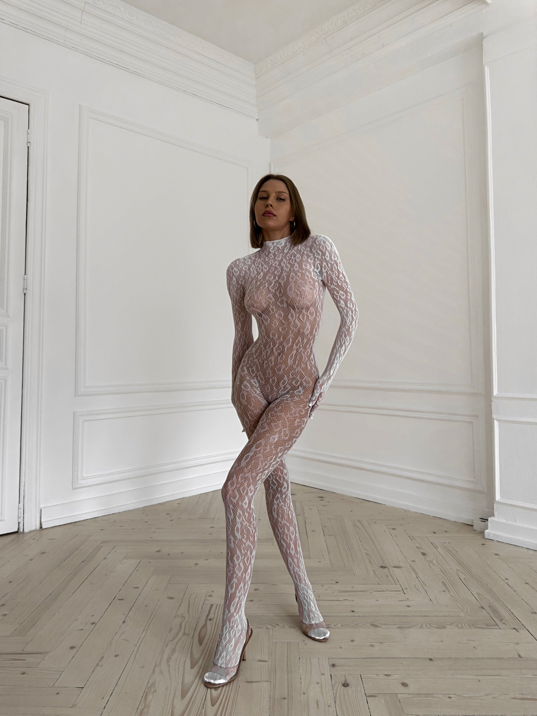 LIBIDO Bodystocking - White