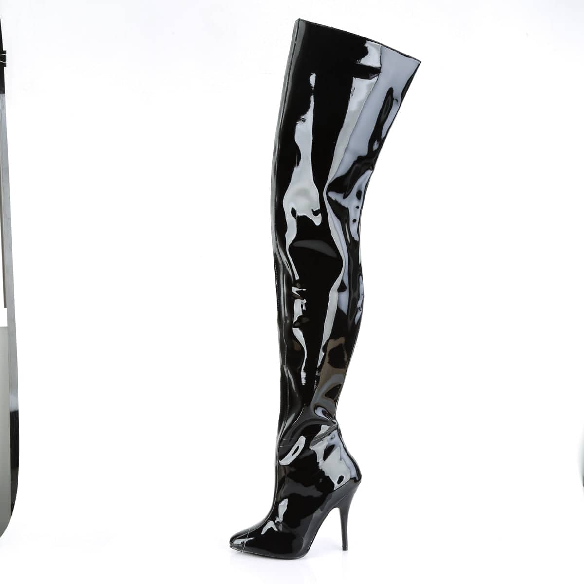 SEDUCE-4010 Black Crotch High Boots