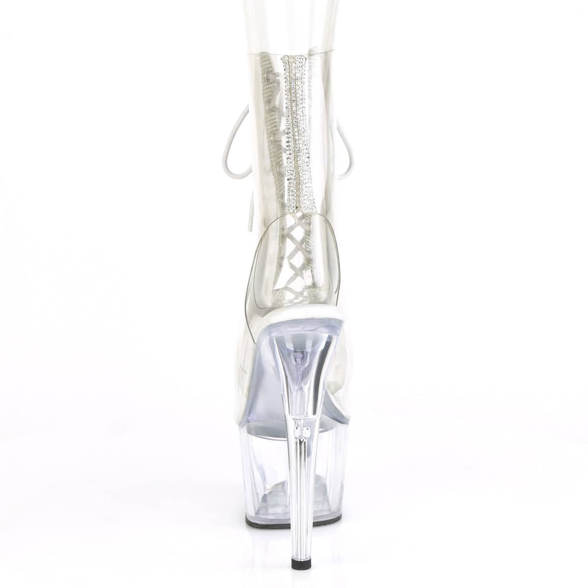 ADORE-1016C-2 Clear Calf High Peep Toe Boots