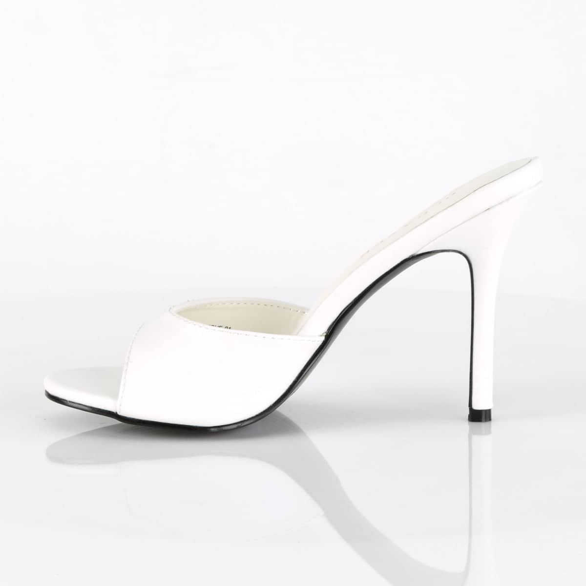 CLASSIQUE-01 White Peep Toe High Heel