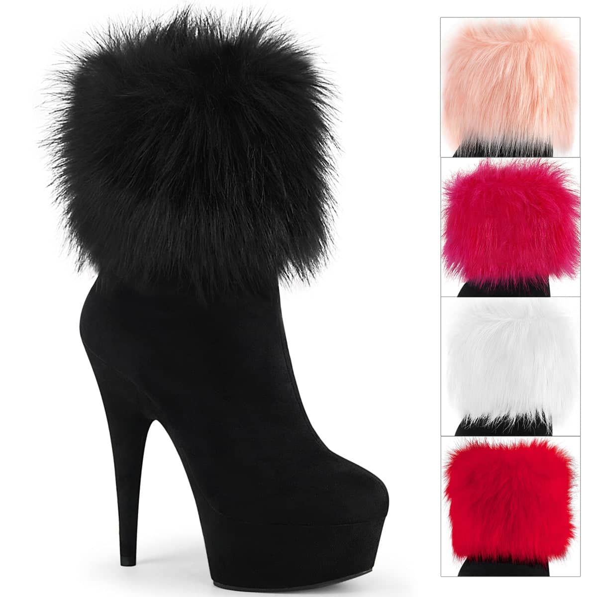 DELIGHT-1000 Black Ankle Boots