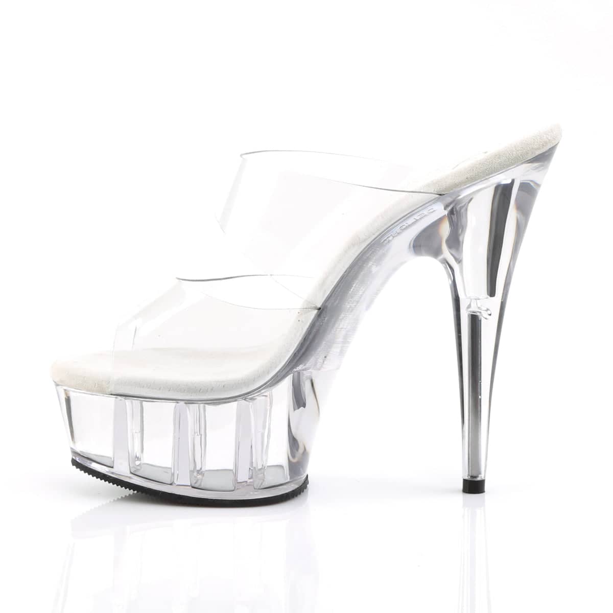 DELIGHT-602 Clear Peep Toe High Heel