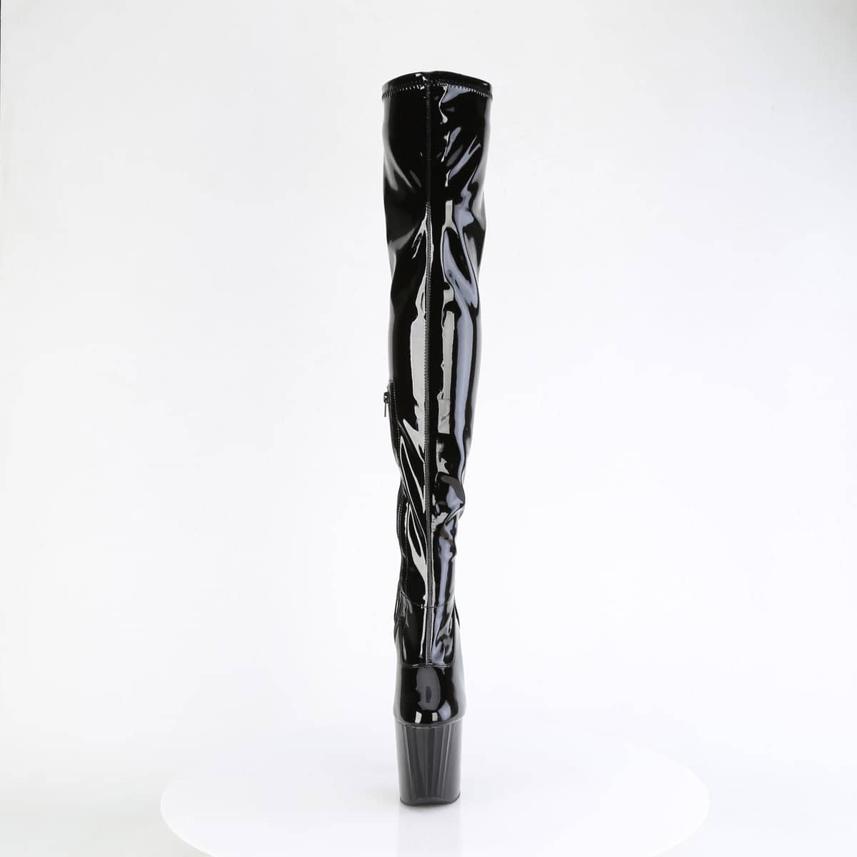 ENCHANT-3000 Black Thigh High Boots