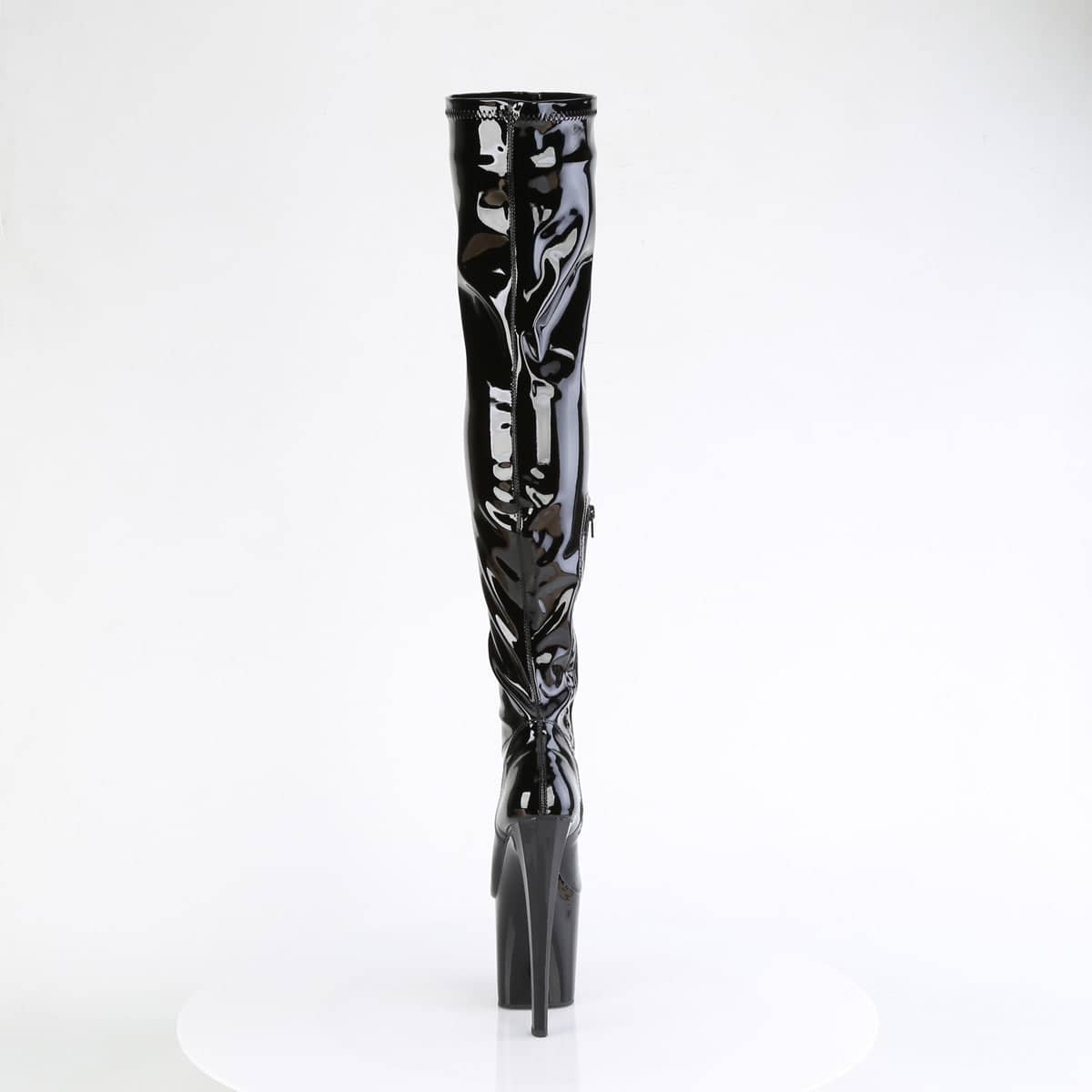 ENCHANT-3000 Black Thigh High Boots