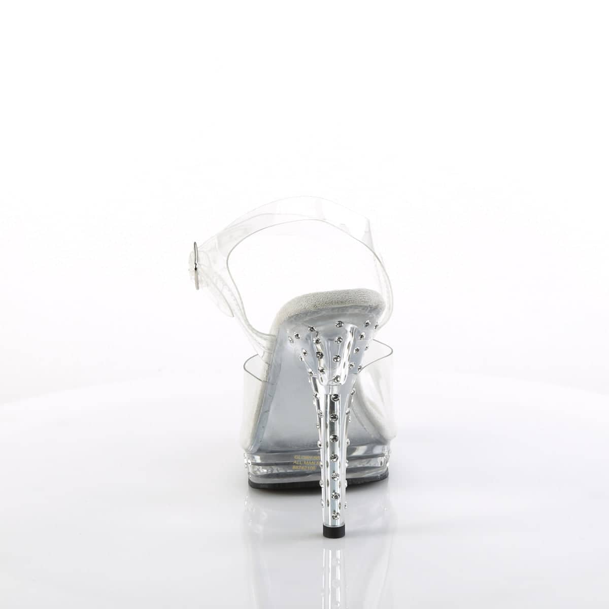 GLORY-508SDT Clear Ankle Peep Toe High Heel