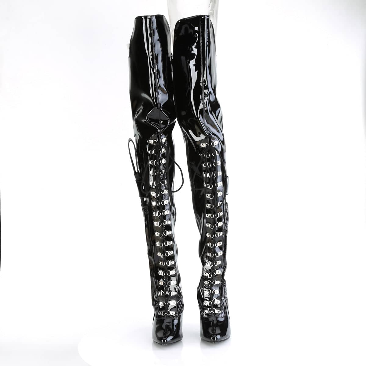 SEDUCE-3082 Black Thigh High Boots