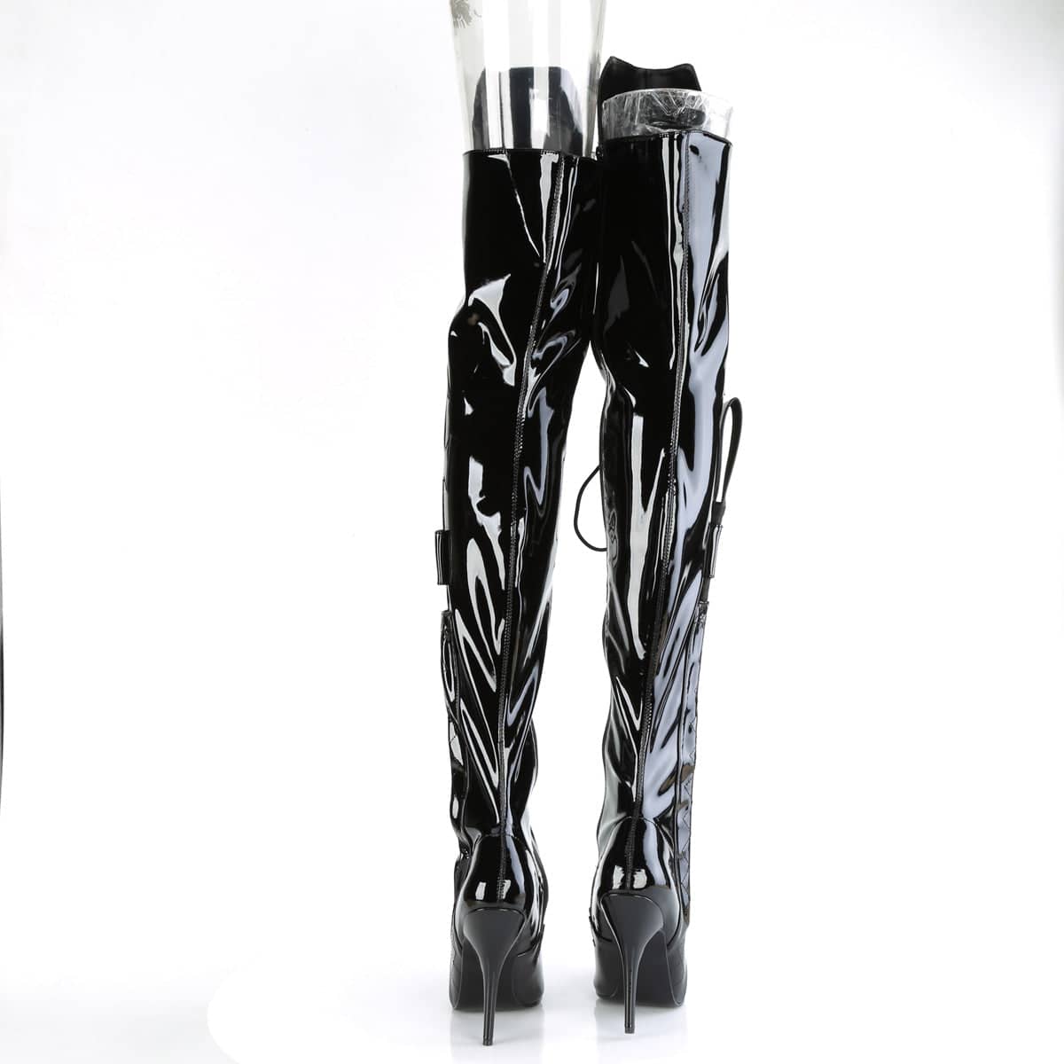 SEDUCE-3082 Black Thigh High Boots