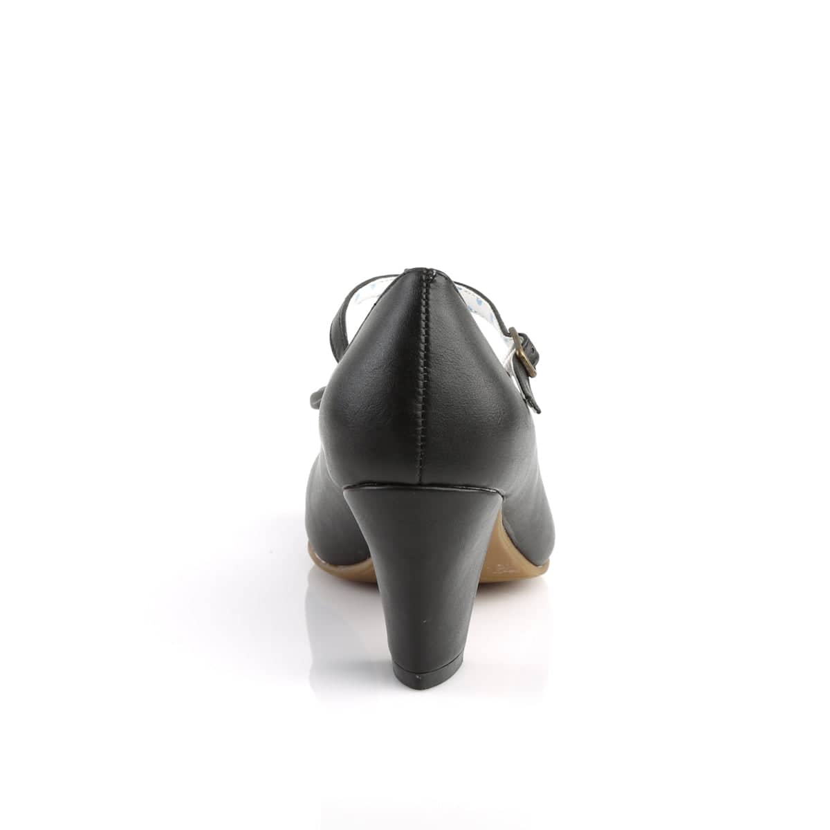 WIGGLE-50 Black T-Strap Heel