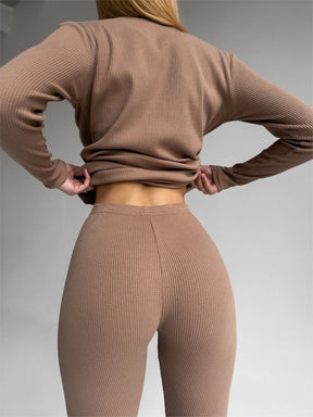 EASE 2 Piece Loungewear Set - Beige