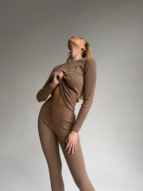 EASE 2 Piece Loungewear Set - Beige