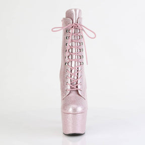 ADORE-1020GP Baby Pink Glitter Calf High Boots