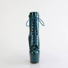 ADORE-1020GP Teal Glitter Calf High Boots