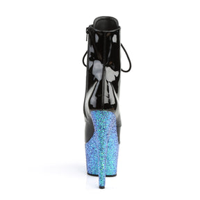 ADORE-1020LG Black & Blue Calf High Boots Black & Blue Multi view 3