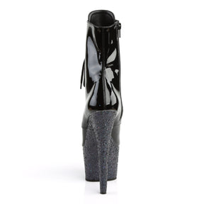 ADORE-1020LG Black & Blue Calf High Boots Black Multi view 3