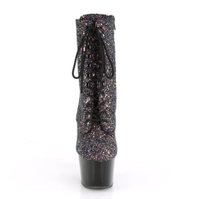 ADORE-1020LG Black & Blue Calf High Boots Black & Purple Multi view 5