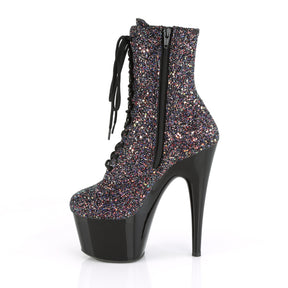 ADORE-1020LG Black & Blue Calf High Boots Black & Purple Multi view 4