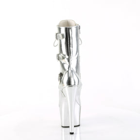 ADORE-1043 Calf High Boots Silver Multi view 3