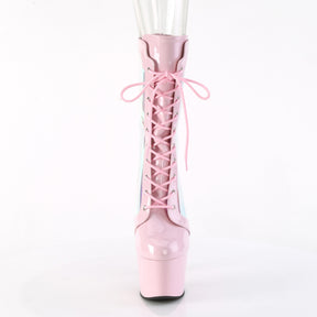 ADORE-1047 Lace-Up Front Ankle Boot Pink Multi view 5