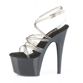 ADORE-706 Criss Cross Ankle Strap Sandal Black Multi view 4