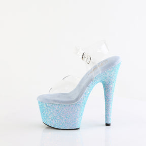 ADORE-708LG Ankle Peep Toe High Heel Blue Multi view 4