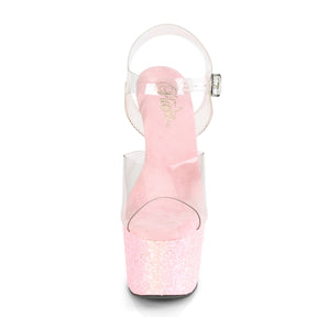 ADORE-708LG Ankle Peep Toe High Heel Pink Multi view 5